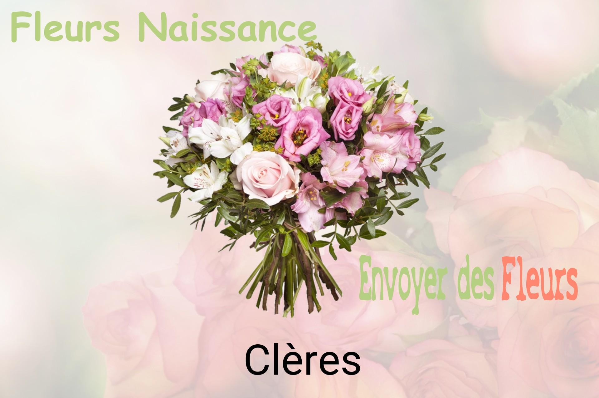Bouquet de fleurs de naissance livré à Clères