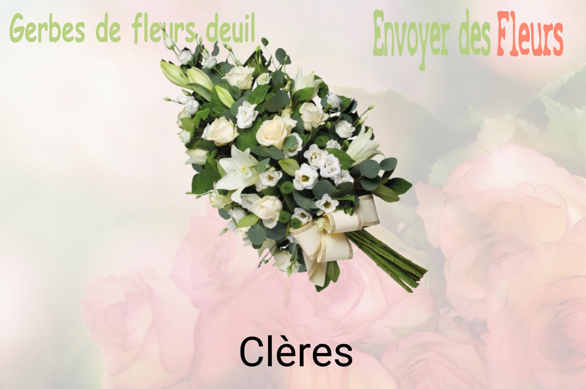 Gerbe de fleurs de deuil livrée à Clères